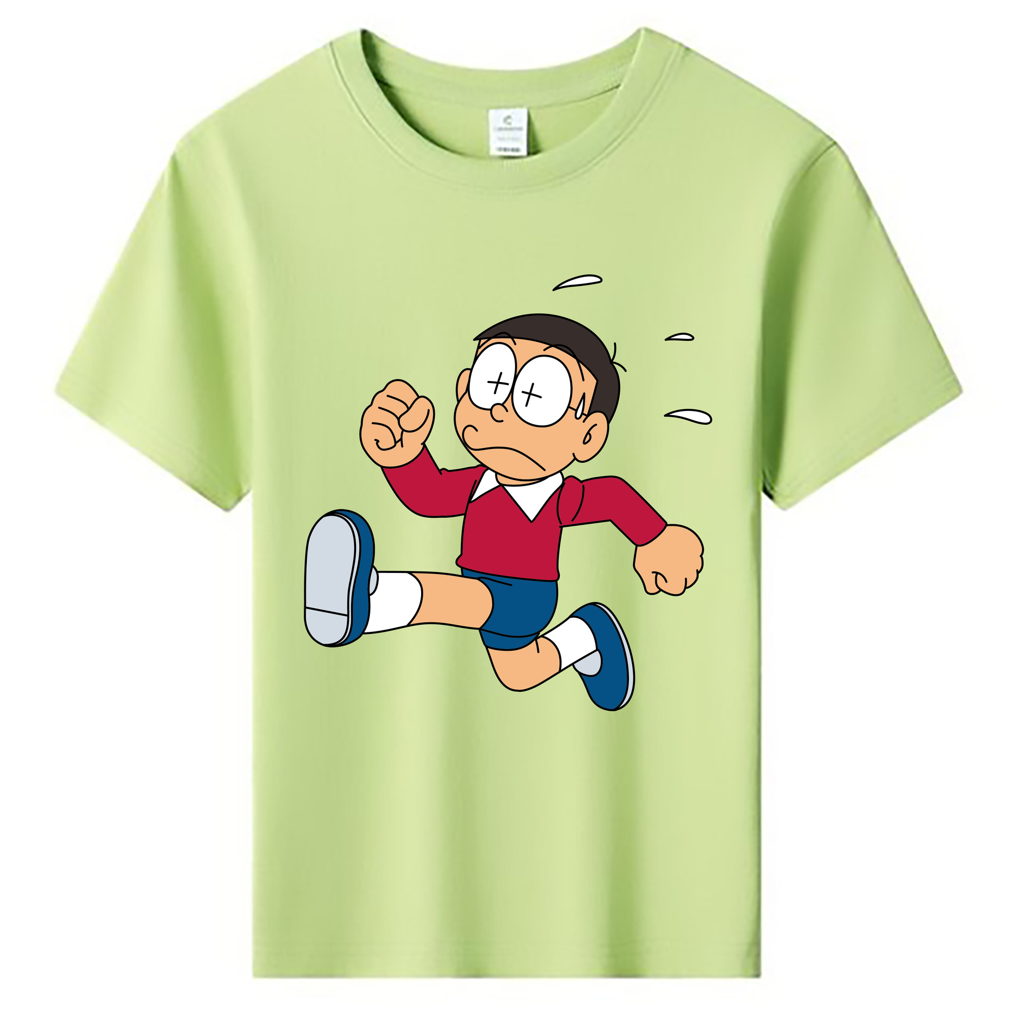 （画像用） ドラえもん 野比 のび太 Doraemon Nobita Nobi 綿100％キッズTシャツ（フロントプリント）